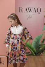 Load image into Gallery viewer, Collar Detail Patterned Dress
