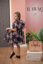 Load image into Gallery viewer, Floral Dress with Crystal Neckline