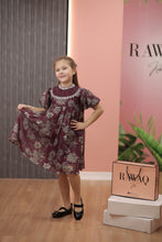 Load image into Gallery viewer, Floral Dress with Crystal Neckline