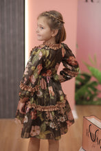 Load image into Gallery viewer, Ruffled and Patterned Dress