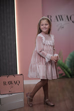 Load image into Gallery viewer, Lace Detailed Velvet Dress