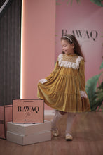 Load image into Gallery viewer, Lace Detailed Velvet Dress