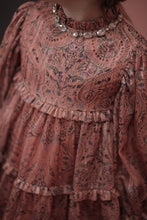 Load image into Gallery viewer, Patterned Ruffled Dress