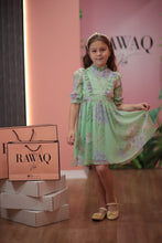 Load image into Gallery viewer, Pleated with Lace Dress