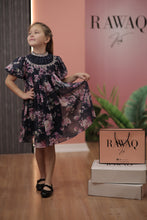 Load image into Gallery viewer, Floral Dress with Crystal Neckline
