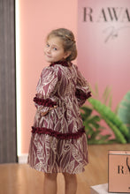 Load image into Gallery viewer, Ruffled and Patterned Dress
