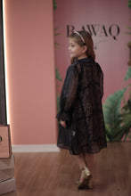 Load image into Gallery viewer, Ribbon Detailed Patterned Dress
