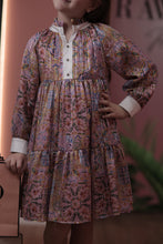 Load image into Gallery viewer, Cuff Detail Patterned Dress
